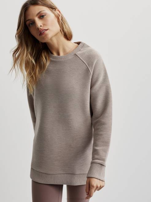 femmes transpirer Varley 8R2T105 taupe chiné vêtements