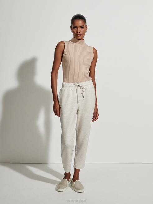 femmes calder débardeur à col montant Varley 8R2T80 taupe clair vêtements