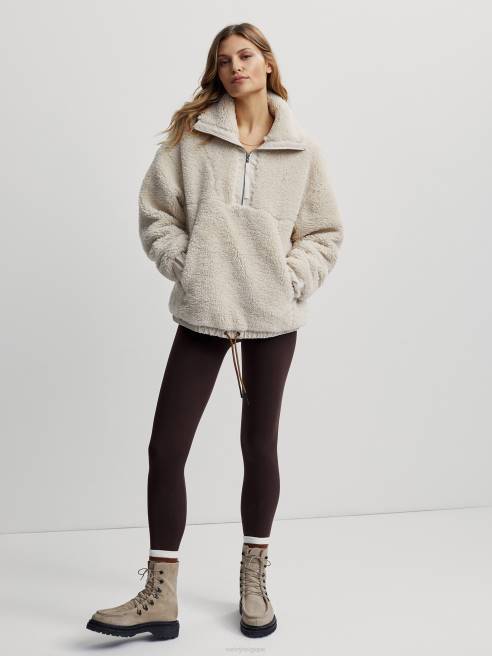 femmes pull appleton demi-zippé Varley 8R2T472 Lait de poule vêtements