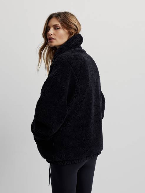 femmes pull appleton demi-zippé Varley 8R2T473 noir vêtements