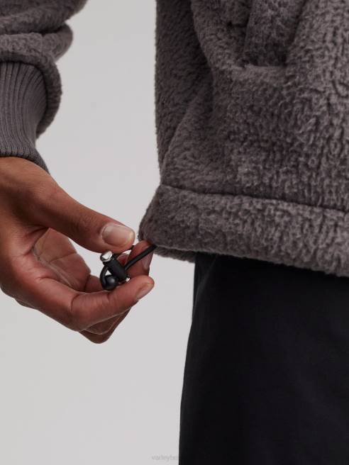 femmes veste polaire mayland Varley 8R2T436 charbon de bois profond vêtements