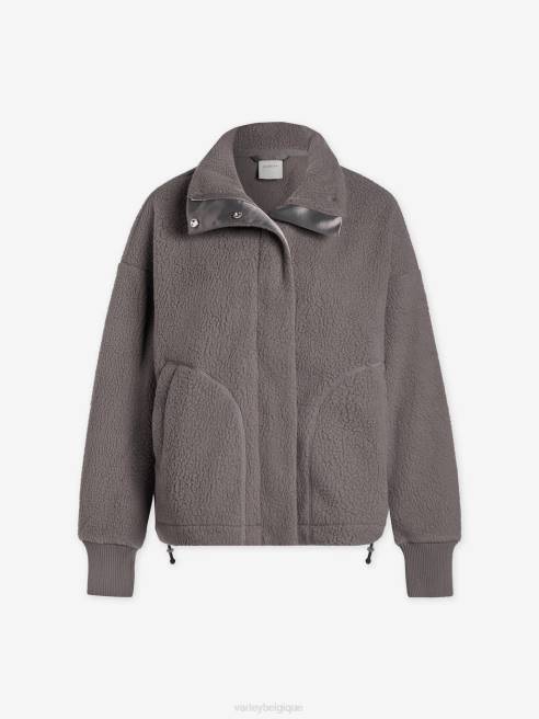 femmes veste polaire mayland Varley 8R2T436 charbon de bois profond vêtements