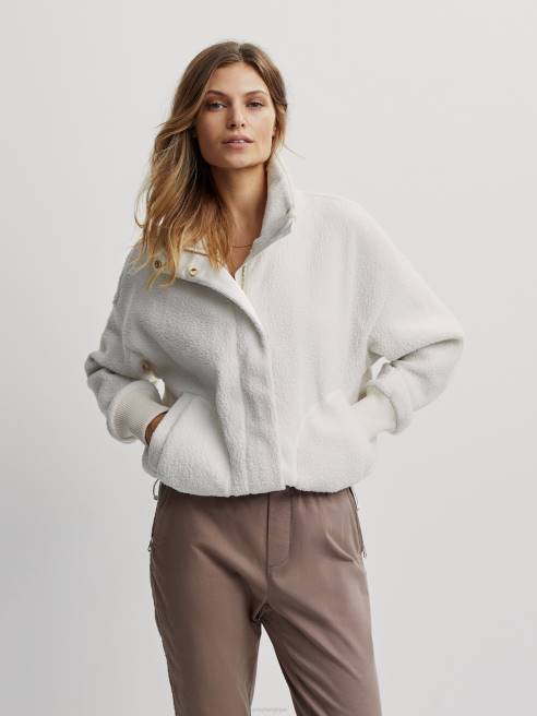 femmes veste polaire mayland Varley 8R2T437 murmure blanc vêtements