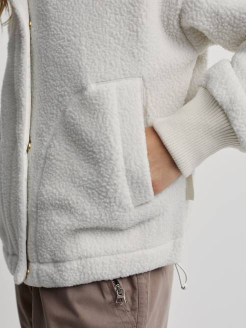 femmes veste polaire mayland Varley 8R2T437 murmure blanc vêtements