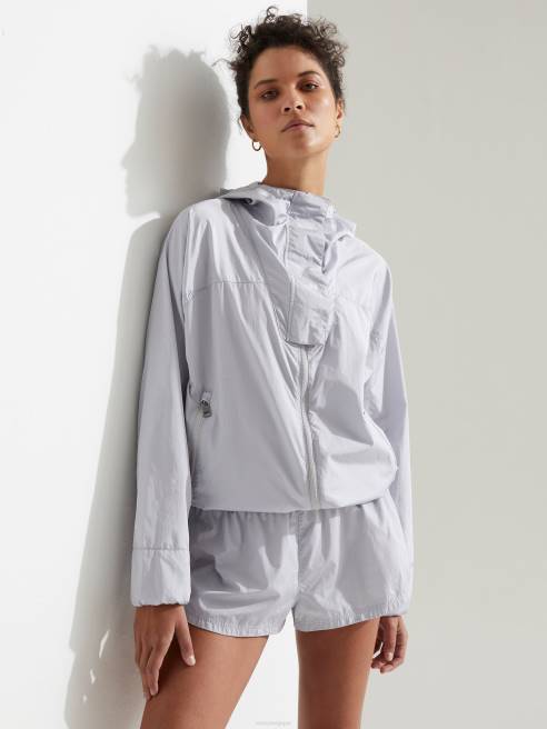 femmes coupe-vent de terrasse Varley 8R2T478 gris cendré métallisé vêtements