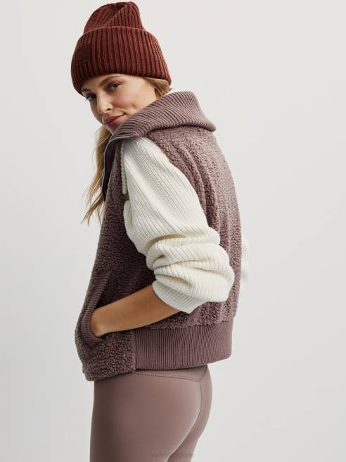 femmes gilet aspen Varley 8R2T458 taupe profond vêtements