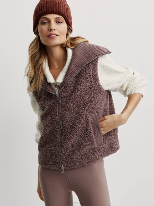 femmes gilet aspen Varley 8R2T458 taupe profond vêtements