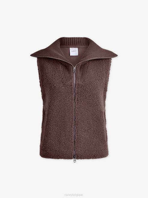 femmes gilet aspen Varley 8R2T458 taupe profond vêtements