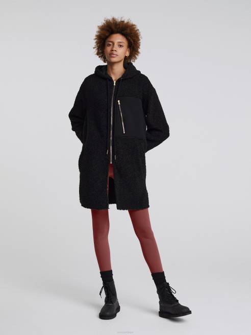 femmes manteau Olympe Varley 8R2T471 noir vêtements