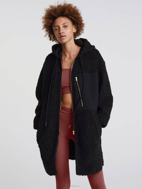 femmes manteau Olympe Varley 8R2T471 noir vêtements