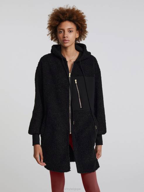 femmes manteau Olympe Varley 8R2T471 noir vêtements