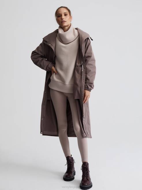 femmes parka longue bosquet Varley 8R2T455 fer vêtements