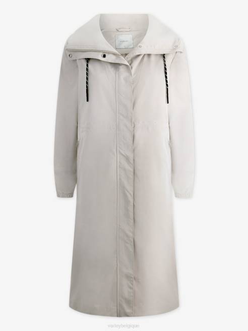 femmes parka longue bosquet Varley 8R2T456 doublure en argent vêtements