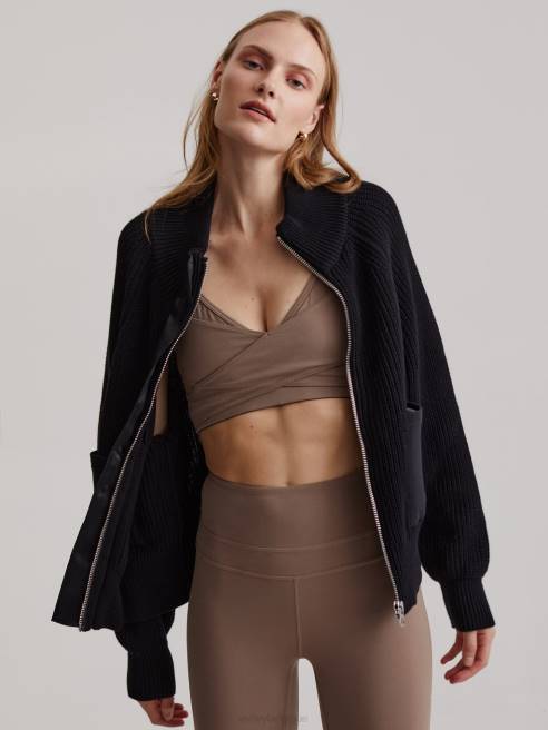 femmes veste de Delferne Varley 8R2T463 noir vêtements