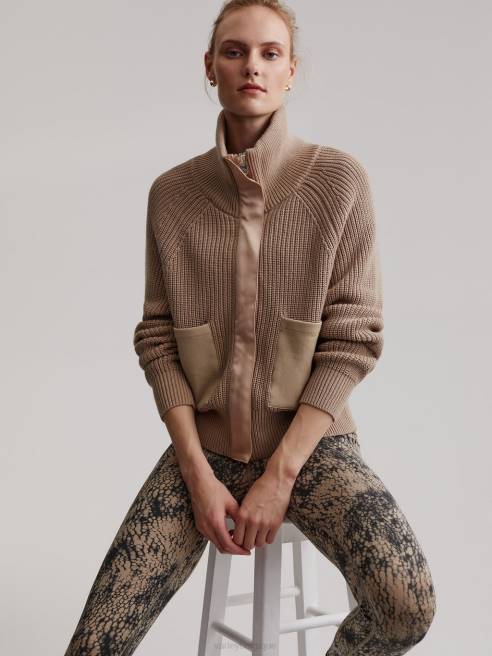 femmes veste de Delferne Varley 8R2T465 taupe clair vêtements