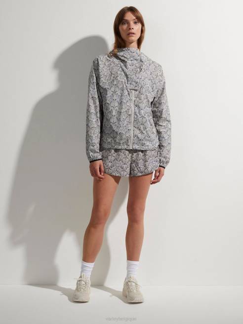 femmes veste de running en terrasse imprimée Varley 8R2T413 serpent en miroir vêtements