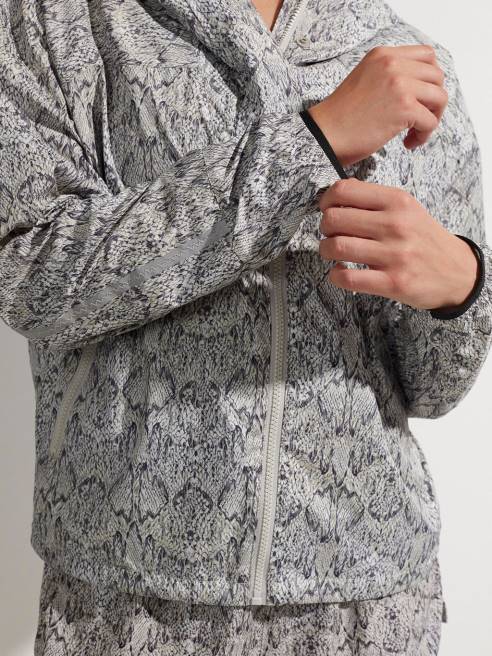 femmes veste de running en terrasse imprimée Varley 8R2T413 serpent en miroir vêtements