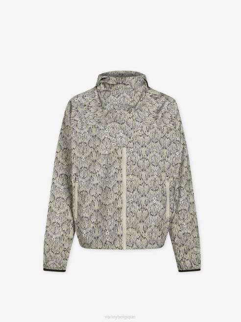 femmes veste de running en terrasse imprimée Varley 8R2T413 serpent en miroir vêtements