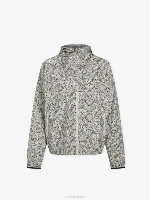 femmes veste de running en terrasse imprimée Varley 8R2T413 serpent en miroir vêtements