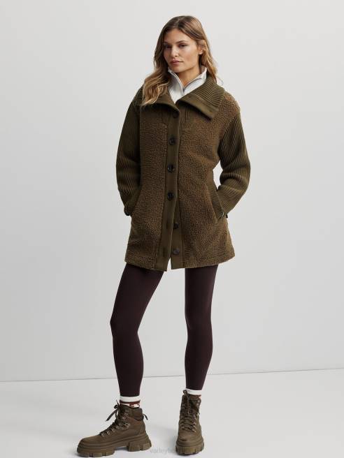 femmes veste elliot Varley 8R2T460 olive foncé vêtements