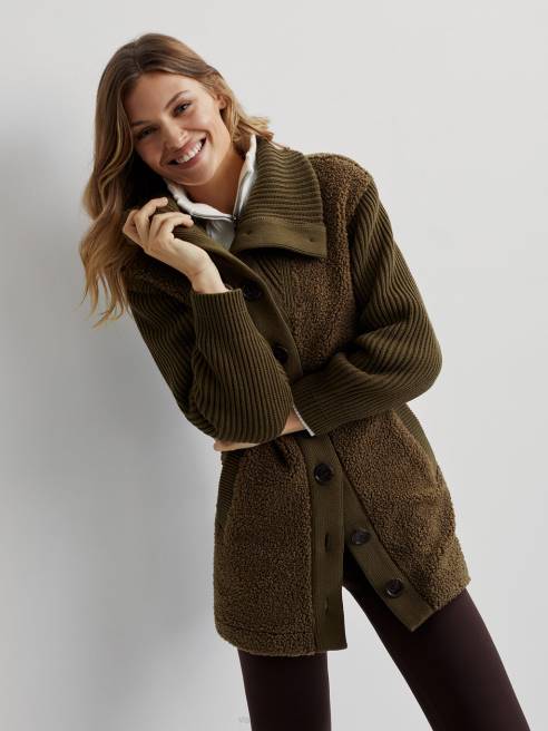 femmes veste elliot Varley 8R2T460 olive foncé vêtements