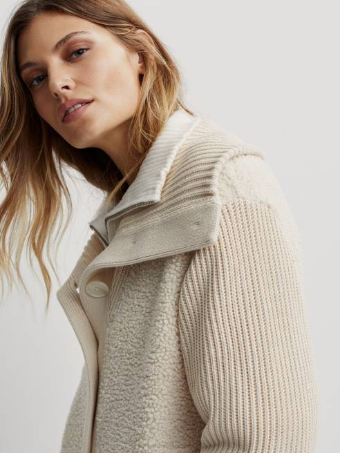 femmes veste elliot Varley 8R2T462 coquille de sable vêtements