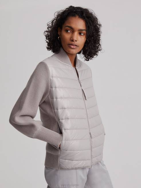 femmes veste larkin Varley 8R2T418 gris lunaire vêtements