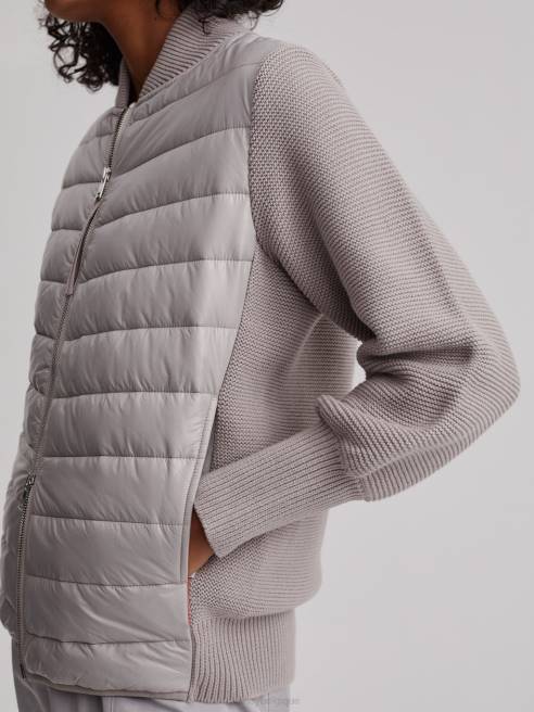 femmes veste larkin Varley 8R2T418 gris lunaire vêtements