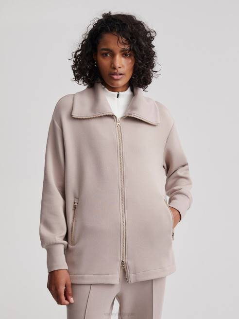 femmes veste zippée adair Varley 8R2T110 argile taupe vêtements
