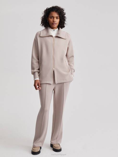 femmes veste zippée adair Varley 8R2T110 argile taupe vêtements