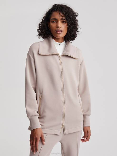 femmes veste zippée adair Varley 8R2T110 argile taupe vêtements