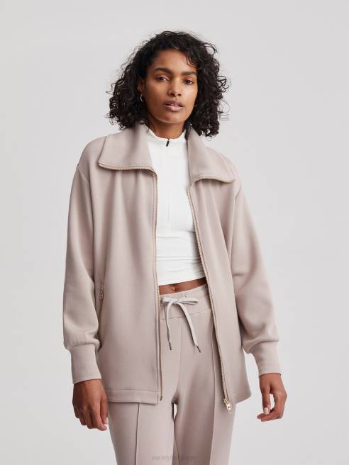 femmes veste zippée adair Varley 8R2T110 argile taupe vêtements