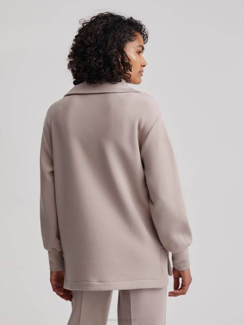 femmes veste zippée adair Varley 8R2T110 argile taupe vêtements